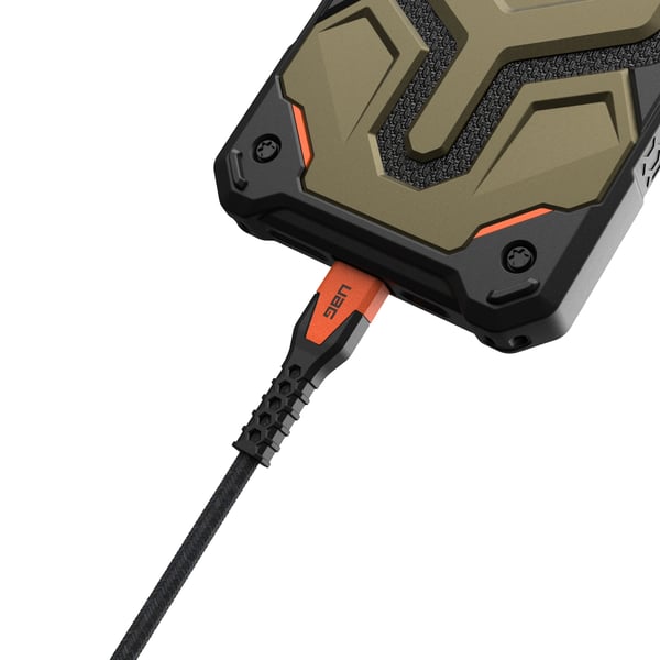Urban Armor Gear Kevlar USB-kabel USB 2.0 1,5 m USB C 0,48 Gbit/sek. Sort, Orange