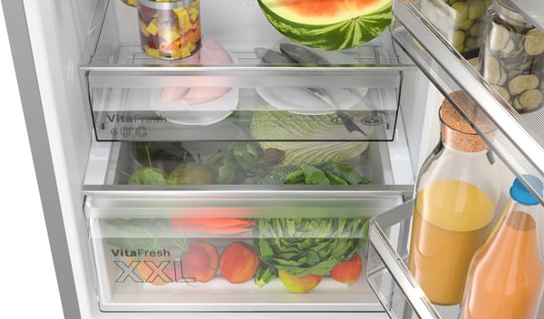 Bosch Serie 4 KGN36VIBT køle-/fryseskab Fritstående 321 L Rustfrit stål