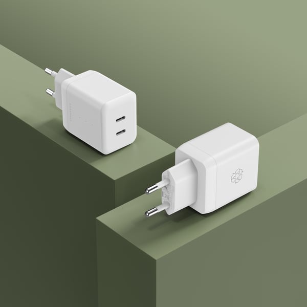 ËSSENTIALS by UPSTRÖM 35W Dual USB-C GaN oplader