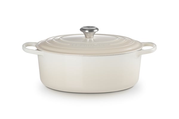Miniatyrbild 1 av 5: Le Creuset 21178317164430 kastrull 6,3 l Oval Gräddfärgad