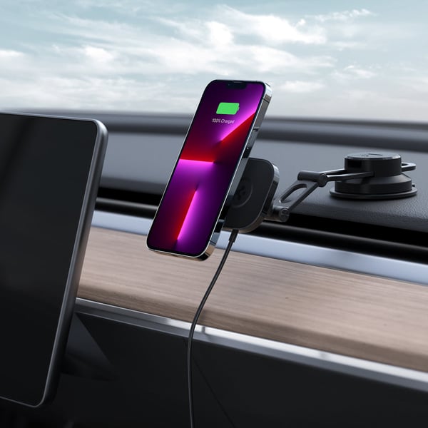 Miniatyrbillede 8 af 11: Spigen OneTap Pro 3 Smartphone Sort Trådløs opladning Hurtig opladning Automatisk