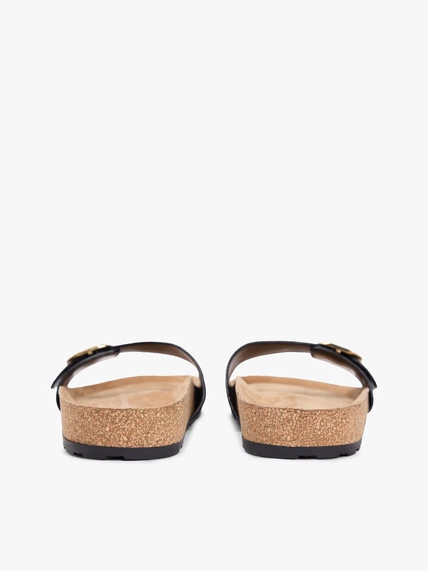 Tommy Hilfiger Cork Footbed Slip-On Sandals Sandaler Hunstik Sort