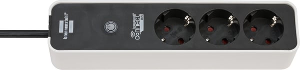 Brennenstuhl Connect Ecolor WiFi jatkojohto 3 AC-pistorasia(a) Sisätila Musta