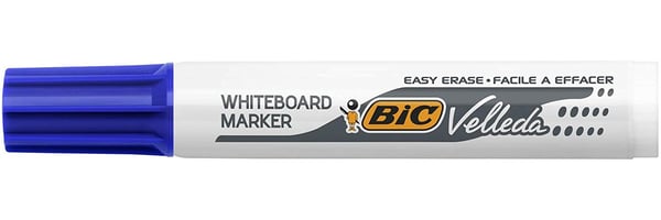 Miniatyrbild 1 av 2: BIC Velleda 1791 märkpennor 12 styck Mejselspets Blå