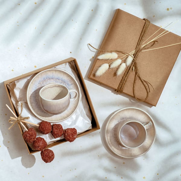 Villeroy & Boch Perlemor Sand Kopp Beige Espresso 1 styck