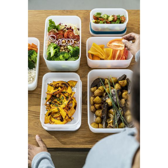 Miniatyrbillede 3 af 14: ZWILLING Fresh & Safe Rektangulær Container 1 L Blå, Hvid 1 stk
