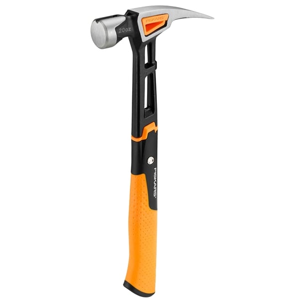 Fiskars 1020214 hammare Klohammare Svart, Metallisk, Orange