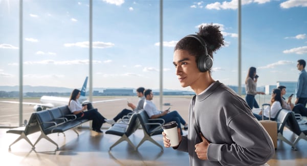 Pikkukuva 9 / 18: Soundcore Space One Pro Kuulokkeet Langaton Pääpanta Puhelut/Musiikki Bluetooth Musta