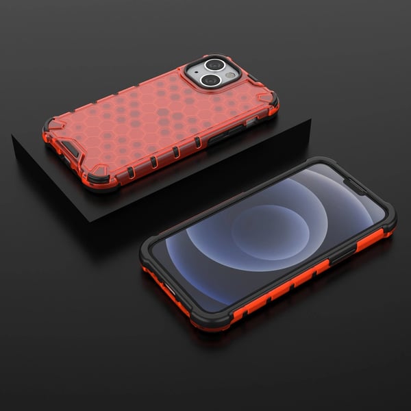 Hurtel Honeycomb mobiltelefon etui 13,7 cm (5.4") Hylde etui Rød
