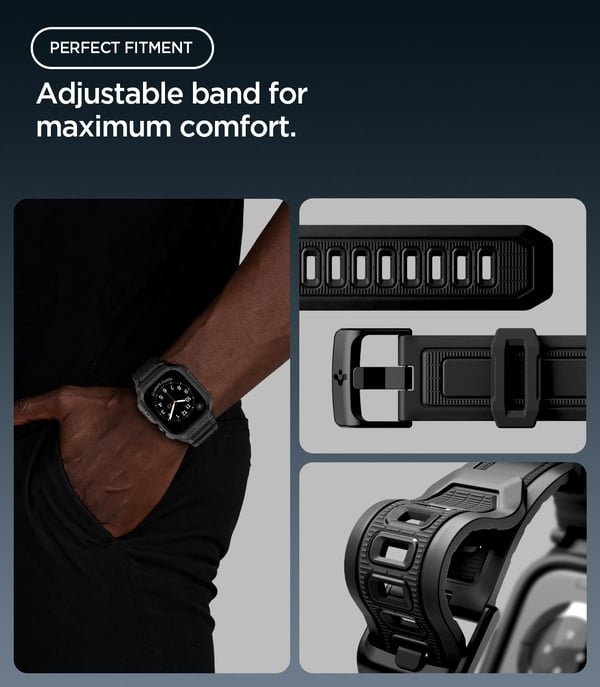 Spigen Rugged Armor Pro Boks Sort Termoplastisk polyurethan (TPU)