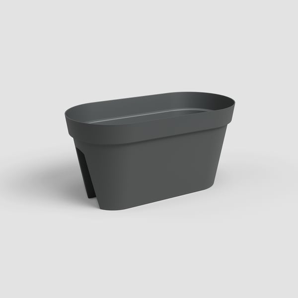 Pikkukuva 1 / 8: Artevasi Capri Balcony Plant Box Antrasiitti 6 kpl