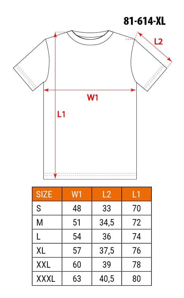 NEO tools 81-614-XL skjorte & top T-shirt Polyester, Elastin
