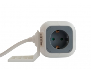 Miniatyrbillede 3 af 4: 3GO REG4CUBEUSB stikdåse 1,4 m 4 AC stikkontakt(er) Indendørs Grå, Hvid