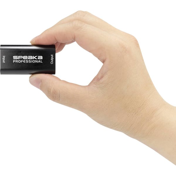 SpeaKa Professional SP-6706948 AV-förlängare Repeater för AV-utrustning Svart
