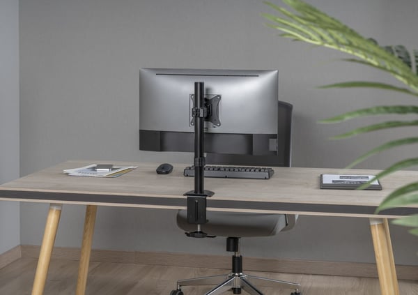Gembird MA-D1-02 skærmbeslag og -stativer 81,3 cm (32") Skrivebord Sort