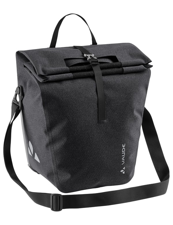 VAUDE ReCycle Back Single Bagside Cykeltaske 30 L Stof, Polyamid, Polyester, Polyurethan Sort