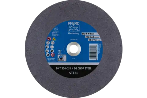 Miniatyrbild 1 av 4: PFERD Cut-off wheels for chopsaws (CHOPSAW) SG CHOP STEEL 20 styck