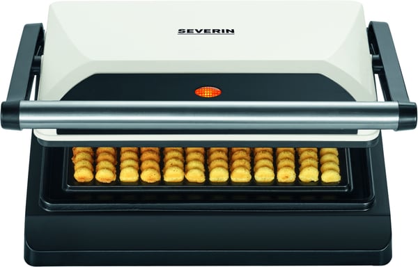 Severin WA 2114 vaffeljern 12 vaffel/vafler 800 W Sort, Rustfrit stål