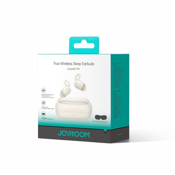 JOYROOM JR-TS1_W kuulokkeet ja kuulokemikrofoni True Wireless Stereo (TWS) In-ear Uni USB Type-C Bluetooth Valkoinen