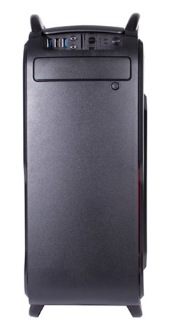 Black Lion IT1523 Midi Tower Musta, Punainen
