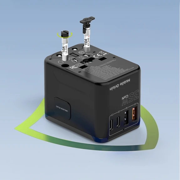 Miniatyrbillede 8 af 11: Mobile Origin MO-TRA35-PW4 oplader til mobil enhed Universel Sort Vekselstrøm Hurtig opladning Indendørs