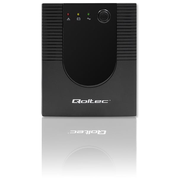 Qoltec 53777 UPS-enhed Interaktivt indgangsstik 2 kVA 1200 W 4 AC stikkontakt(er)