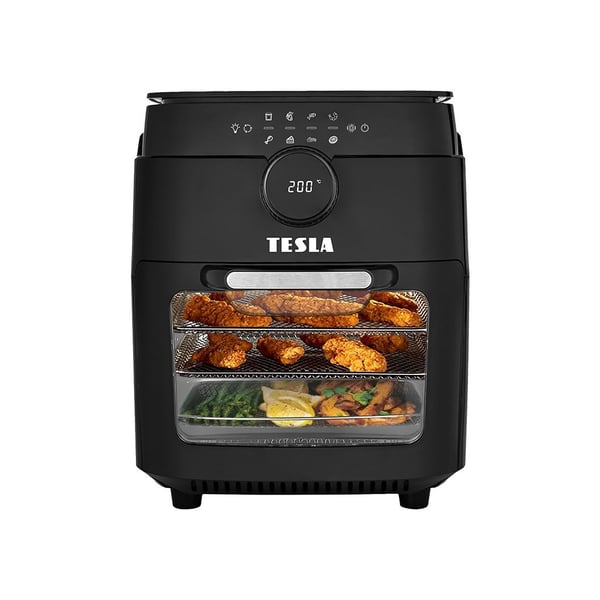 TESLA Electronics AIRCKQG800WF frituregryde Enkelt 12 L Enkeltstående 1800 W Varmluftsteger Sort TESLA Electronics AIRCKQG800WF frituregryde Enkelt 12 L Enkeltstående 1800 W Varmluftsteger Sort