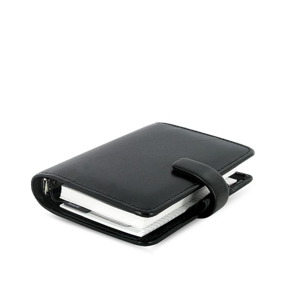 Filofax Metropol Pocket kalendrar Konstläder Svart