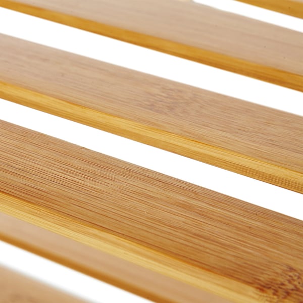 Lumaland 8469 tvättkorg 60 l Rektangulär Bamboo, Bomull, Polyester, Trä Bamboo, Röd