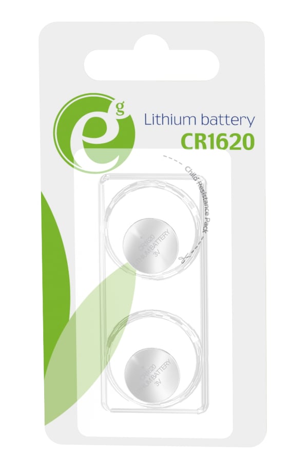 Miniatyrbillede 3 af 4: Gembird EG-BA-CR1620-01 husholdningsbatteri Engangsbatteri Lithium
