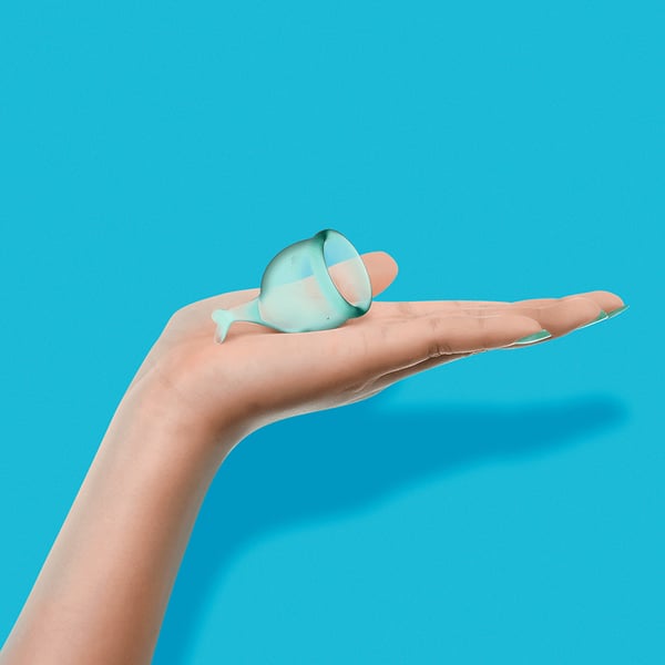 Miniatyrbillede 2 af 6: Satisfyer Feel Secure Menstruationskop 2 stk