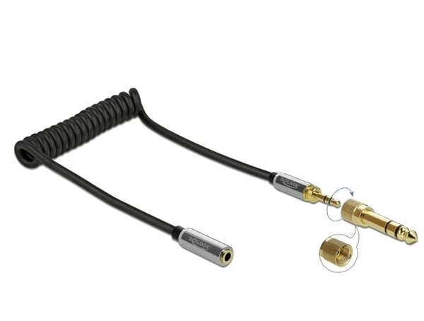 DeLOCK 85831 ljudkabel 1 m 3,5mm Svart DeLOCK 85831 ljudkabel 1 m 3,5mm Svart