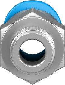 Miniatyrbillede 5 af 5: Festo 153304 luftfittings og stik Sølv Nikkel Messing 1 stk