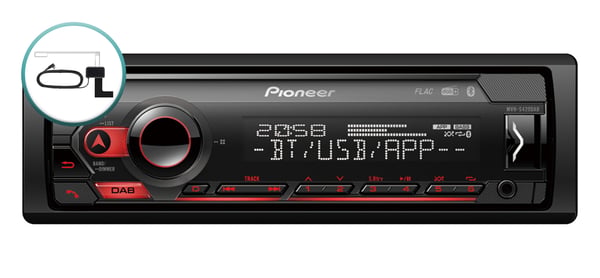 Pikkukuva 2 / 3: Pioneer MVH-S420DABAN auton mediavastaanotin Musta 200 W Bluetooth