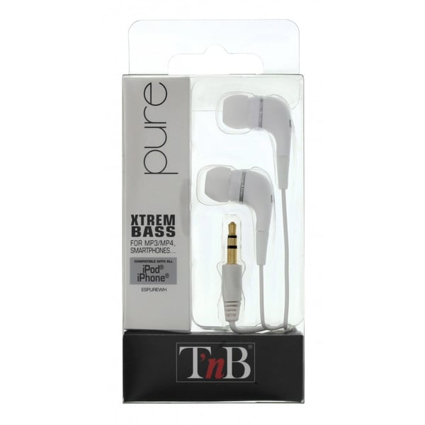 Miniatyrbild 1 av 2: T'nB Pure Headset Kabel I öra Vit