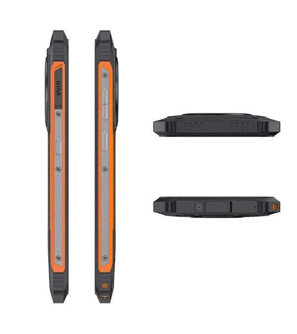 Cubot King Kong ES 16,5 cm (6.5") Kaksois-SIM Android 14 4G USB Type-C 6 GB 128 GB 5100 mAh Musta, Oranssi