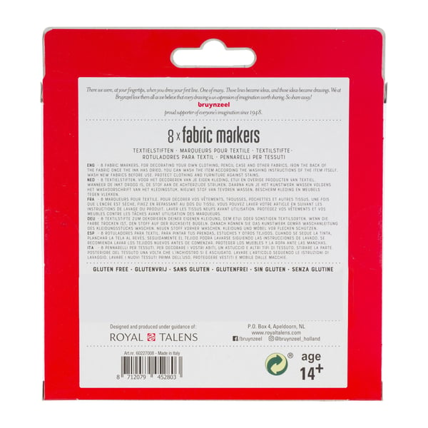 Bruynzeel 60227008 speedmarker 8 stk Penselspids Flerfarvet