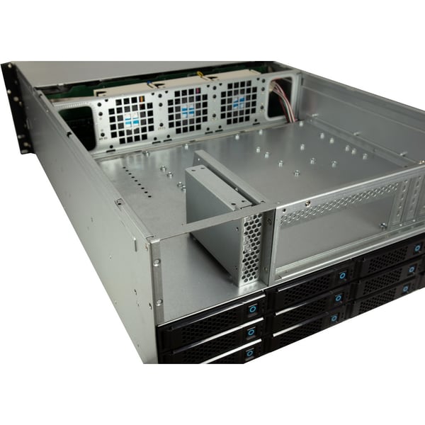 Miniatyrbillede 5 af 18: Inter-Tech 4U-4736 HDD kabinet Sort, Grå 2.5/3.5"
