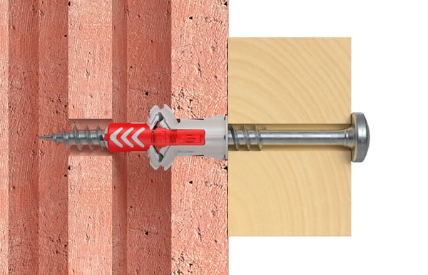 Fischer 537652 skrueanker og vægudtag 4 stk Vægstik 80 mm