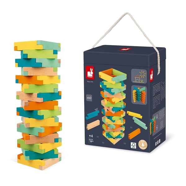 Miniatyrbillede 13 af 20: JANOD 60-piece construction set (wood)
