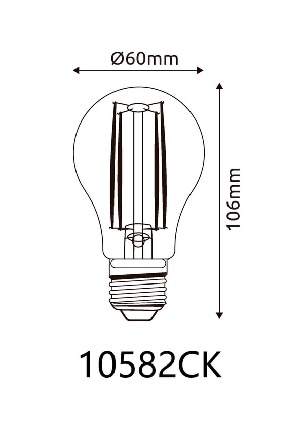 GLOBO 10582CK LED-lamppu 4000 K 7 W E27