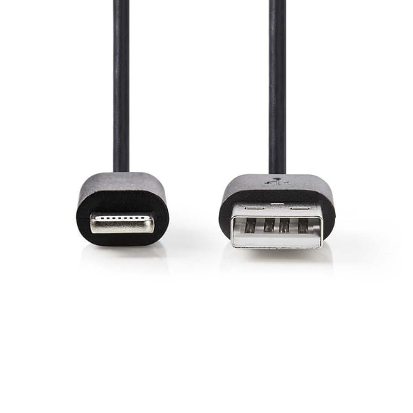 Nedis CCGB39300BK10 Lightning-kaapeli 1 m Musta