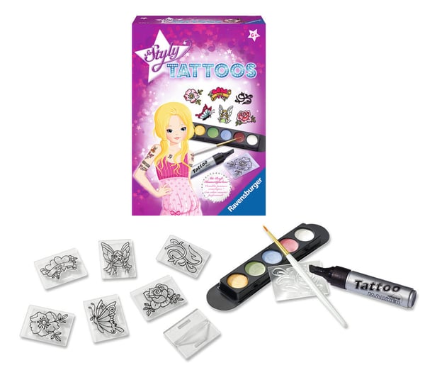 Ravensburger 4049817654699 väliaikaisten tatuointien sarja