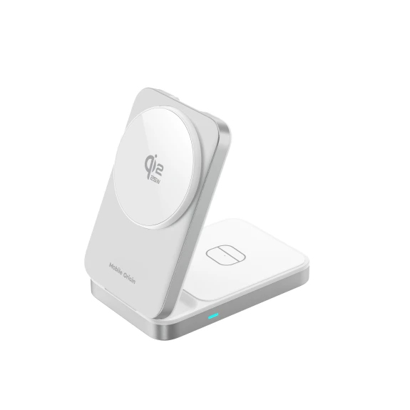 Pikkukuva 7 / 19: Mobile Origin MO-FCHS-PW35-SLV mobiililaitteen laturi Älypuhelin, Älykello, Kuulokkeet, Kuulokkeet Hopea USB Langaton lataaminen Sisätila