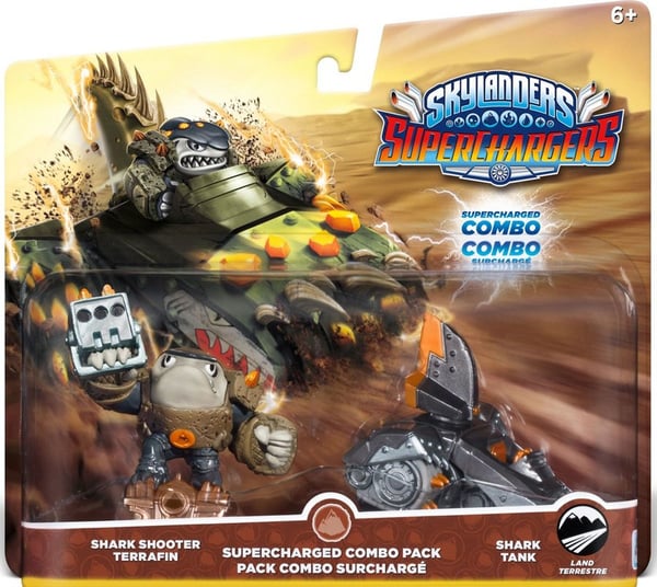 Activision Skylanders: SuperChargers, Dual Pack Shark Shooter Terrafin + Shark Tank