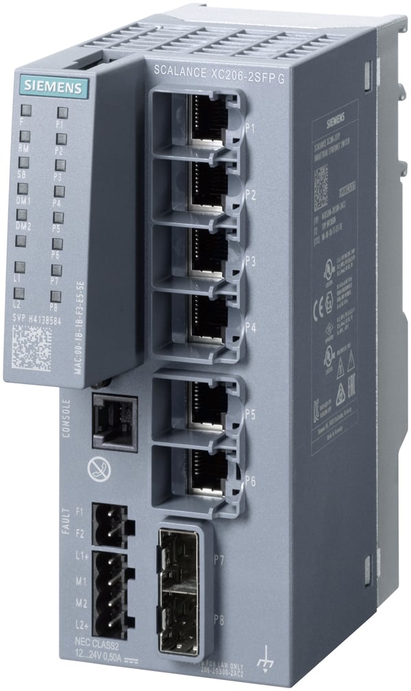 Siemens 6GK52062GS002AC2 6GK5206-2GS00-2AC2 Netzwerk Switch hanterad