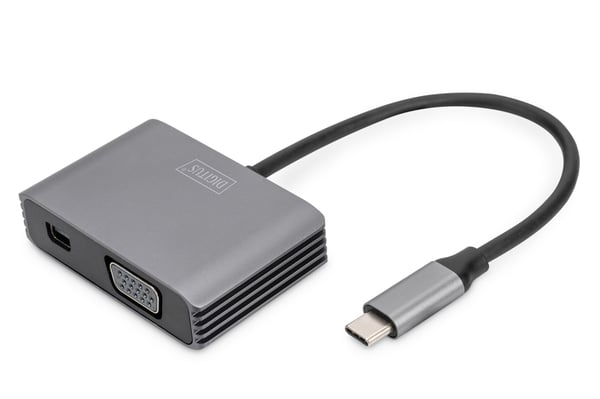 Miniatyrbild 1 av 5: Digitus DA-70825 USB-grafikadapter 4096 x 2160 pixlar Grå