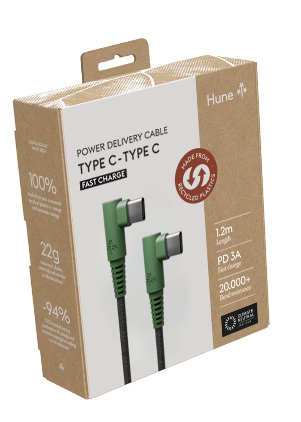 Miniatyrbillede 2 af 3: Hune AT-ACC-CA-363 BOS USB-kabel USB 2.0 1,2 m USB C Grøn