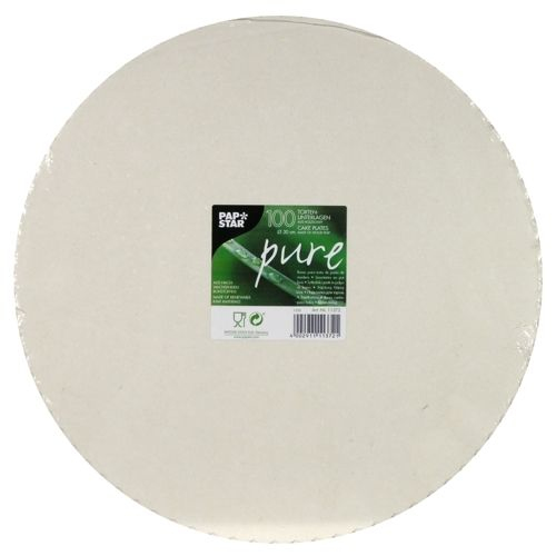 Miniatyrbillede 2 af 2: Papstar 11372 kagefad Hvid Rund