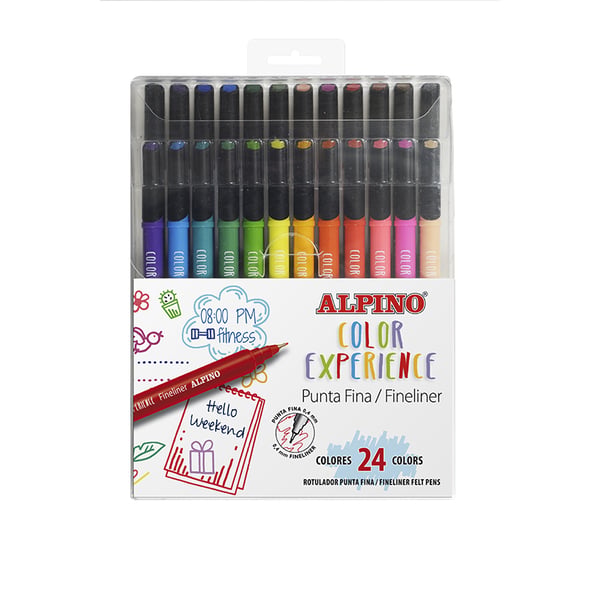 Alpino AR001039 filtpen Fin Flerfarvet 24 stk